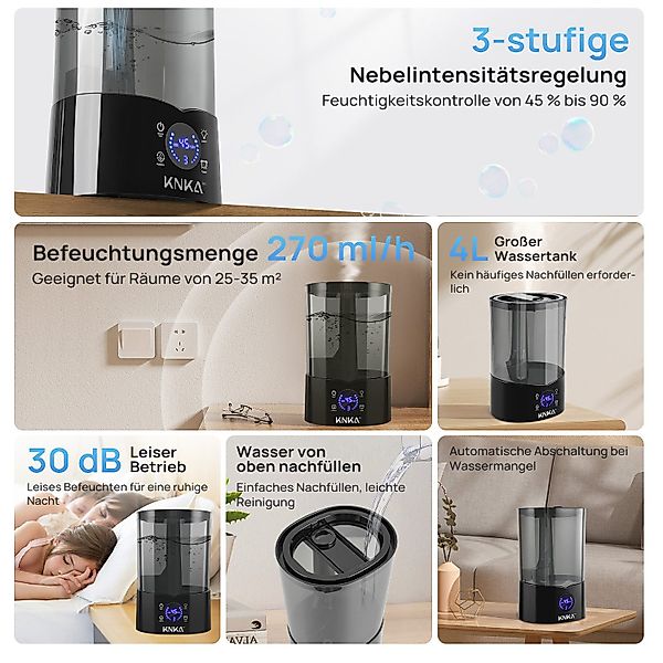 KNKA Luftbefeuchter Top Fill Luftbefeuchter, 4 günstig online kaufen