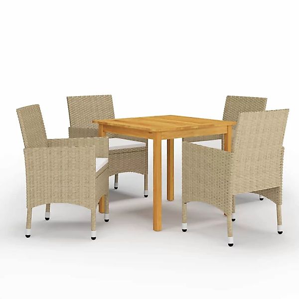 5-tlg. Garten-essgruppe Beige günstig online kaufen