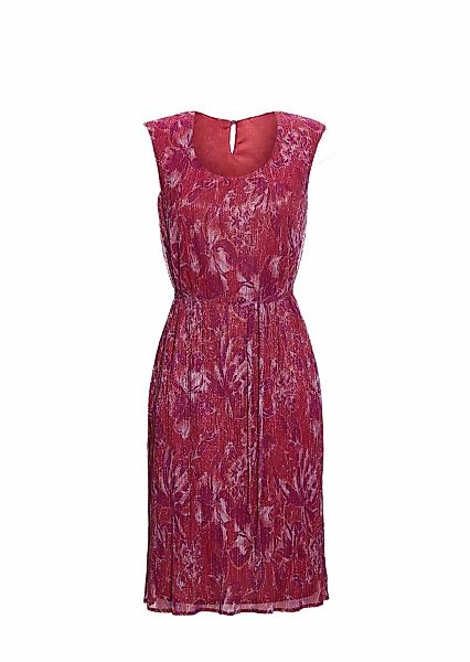 GOLDNER Abendkleid "Kurzgröße Figur umspielendes Kleid mit feinen Glanzgarn günstig online kaufen