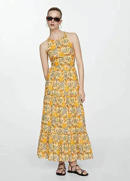 Bedrucktes Kleid mit Taillenband günstig online kaufen