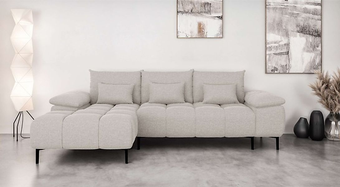 INOSIGN Ecksofa »DROMARA Schlafsofa mit Bettkasten, Maße: B/T/H 277/141/91 günstig online kaufen
