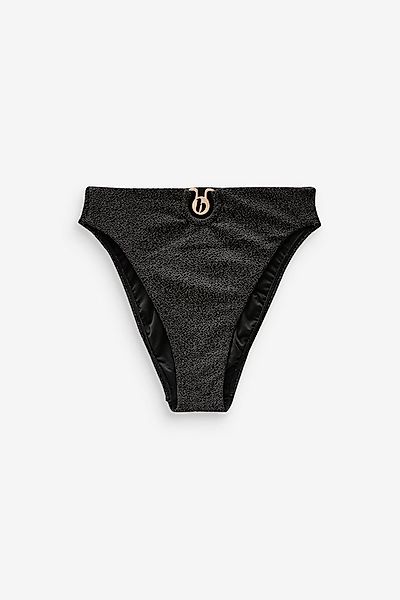 B by Ted Baker Bikini-Hose B By Ted Baker Glitzer-Bikinihose mit hohem Bund günstig online kaufen