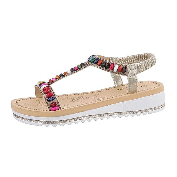 Ital-Design Damen Freizeit Riemchensandalette (86016933) Keilabsatz/Wedge günstig online kaufen