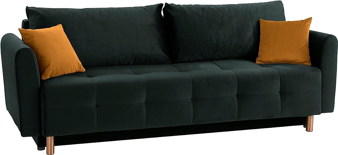INOSIGN Schlafsofa »Nordic«, mit Federkern und Metallbeinen, Steppung im Si günstig online kaufen