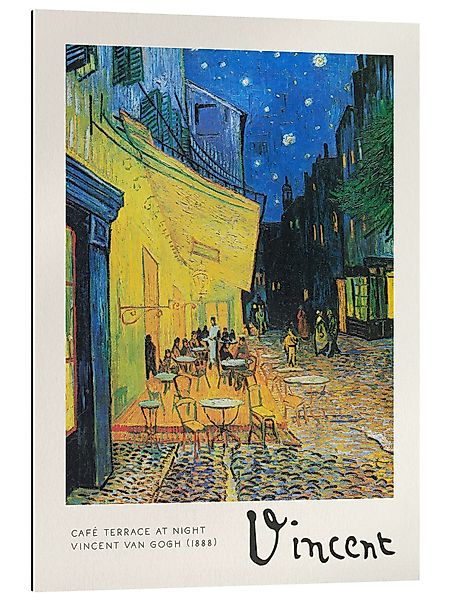 Posterlounge Wandbild Caféterrasse am Abend, 1888, günstig online kaufen