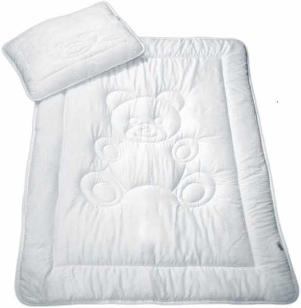 MESANA Kinderbettdecke + Kopfkissen Bär, 2-tlg, günstig online kaufen