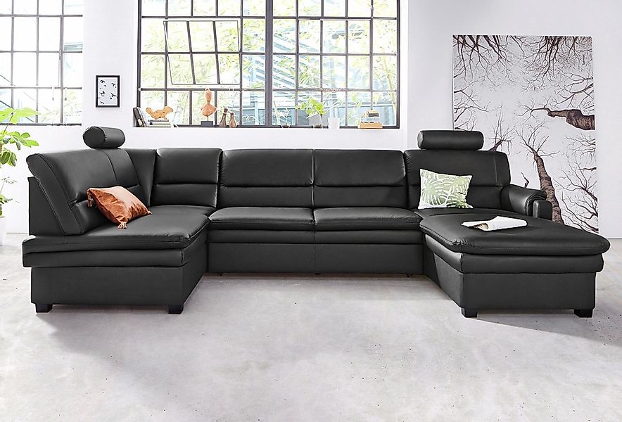 sit&more Wohnlandschaft "Pisa U-Form" mit Federkern, wahlweise mit Bettfunk günstig online kaufen