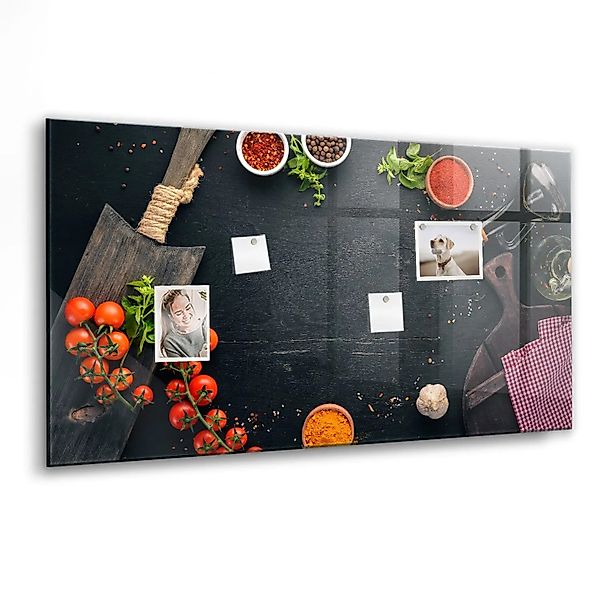 Tulup Beschreibbare Glasmagnettafel Küchenaccessoires 120x60 cm Magnettafel günstig online kaufen
