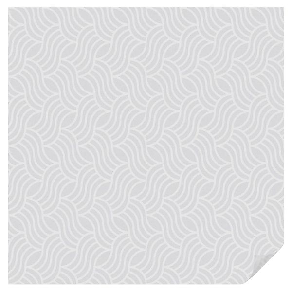 Tulup Fensterfolie Wellen Der Harmonie Milchglasfolie 100x100 cm Weiß Milch günstig online kaufen