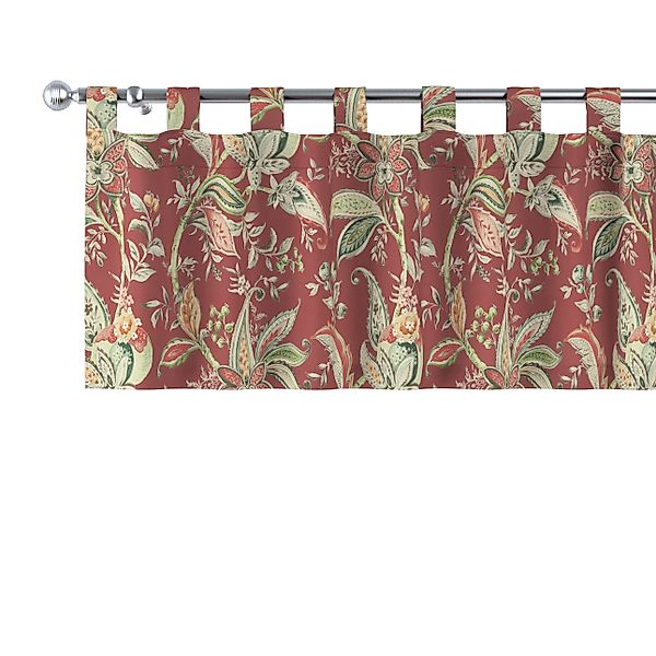 Kurzgardine mit Schlaufen, rot, 390 x 40 cm, Gardenia (142-12) günstig online kaufen