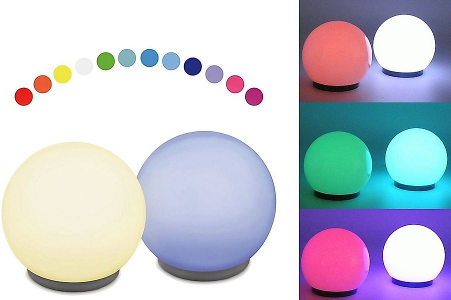 ANSMANN AG LED Gartenleuchte 2er Set, LED fest integriert, Garten Lampe Kug günstig online kaufen