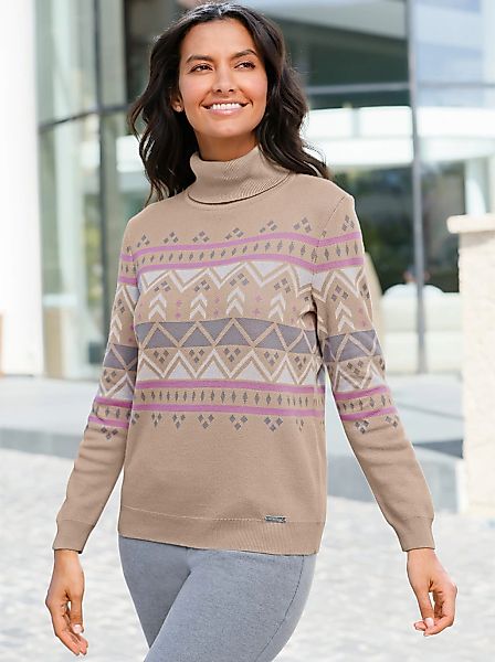 Casual Looks Norwegerpullover "Rollkragen-Pullover" günstig online kaufen