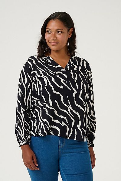 KAFFE Curve Langarmbluse Langarm-Bluse KCmirta Große Größen günstig online kaufen