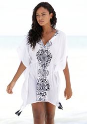 Buffalo Tunika aus gekreppter Viskose, Blusenkleid, günstig online kaufen