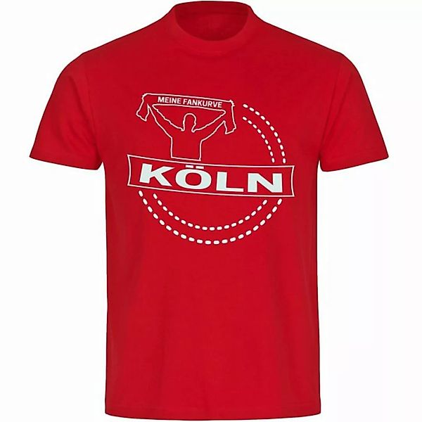 multifanshop T-Shirt Herren Köln - Meine Fankurve - Männer günstig online kaufen