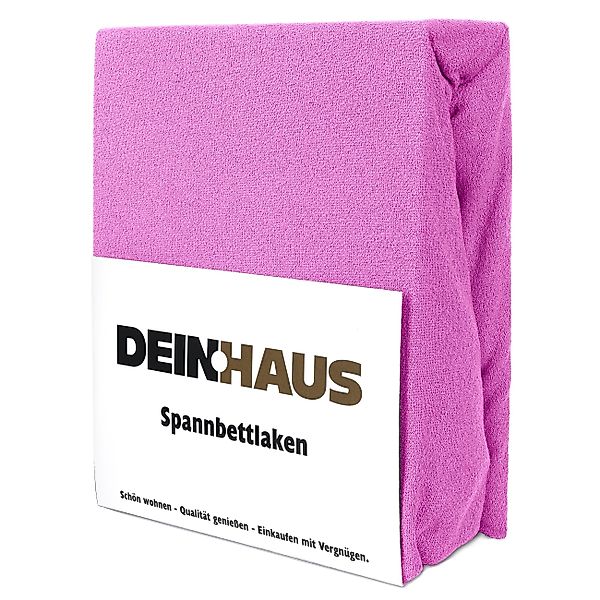 DH DEIN . HAUS Spannbettlaken Frottee Bettlaken mit Gummizug aus natürliche günstig online kaufen