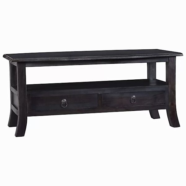 Vidaxl Couchtisch Hellschwarz 90x50x40 Cm Massivholz Mahagoni günstig online kaufen