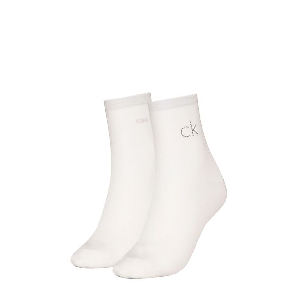 Calvin Klein Jeans Socken "CK WOMEN SHORT SOCK 2P SHINY LOGO" 2 Paar, 1x mi günstig online kaufen