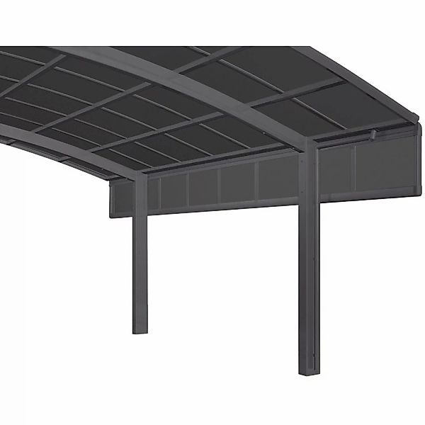 Ximax Carport Seitenwand 2 Module 100 cm Schwarz Sonderfertigung günstig online kaufen