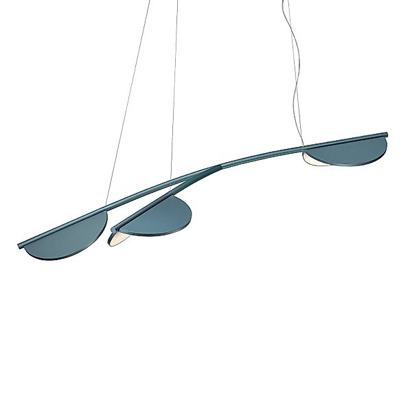 FLOS Almendra Organic Hängelampe 3fl kurz blau günstig online kaufen