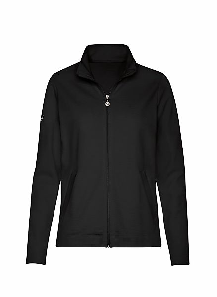 Trigema Sweatjacke "TRIGEMA Jacke mit funkelnden Strass-Steinen" 1 Stk. günstig online kaufen