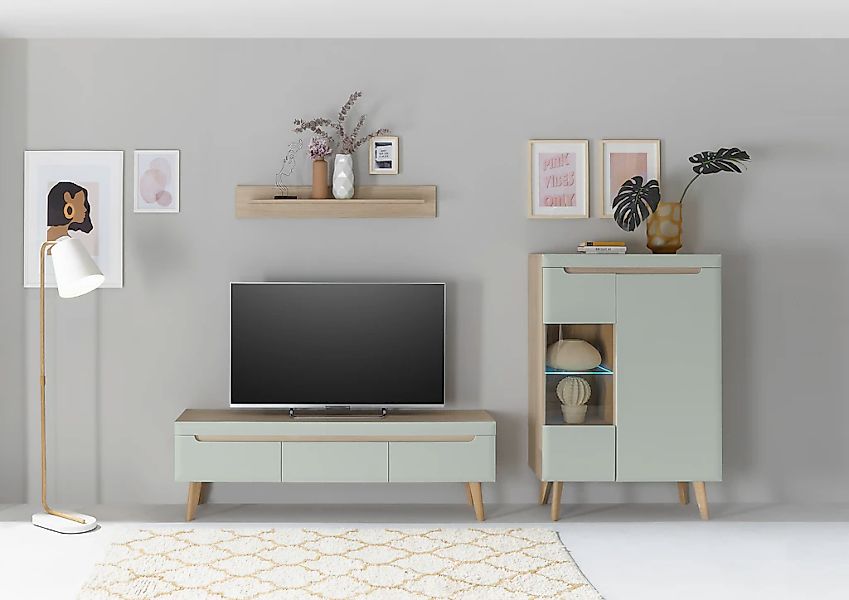 INOSIGN Wohnwand "Torge, Anbauwand, Schrankwand, Mediawand, Wohnzimmer-Set" günstig online kaufen