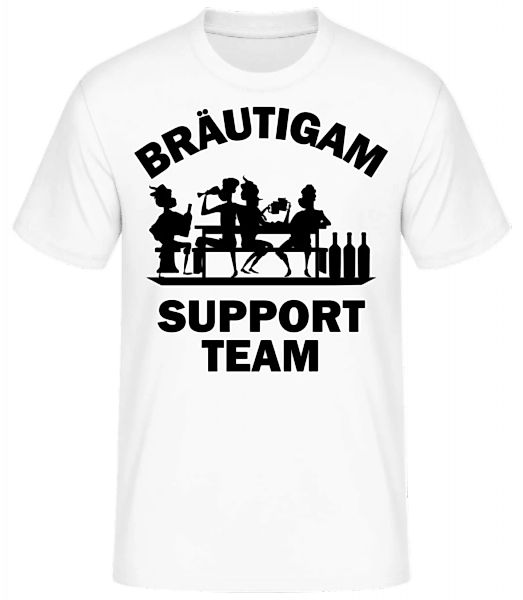 Bräutigam Support Team · Männer Basic T-Shirt günstig online kaufen