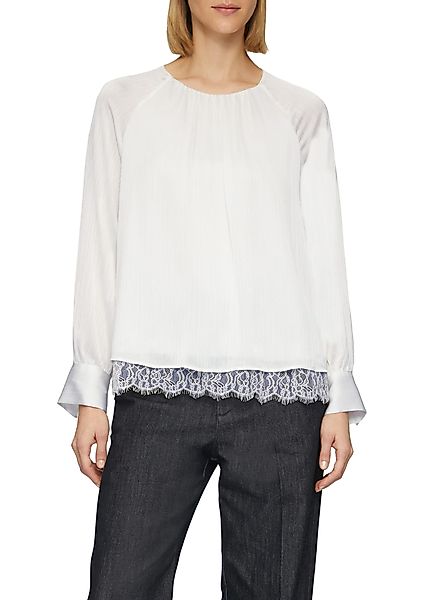 s.Oliver BLACK LABEL Langarmbluse mit leichter günstig online kaufen