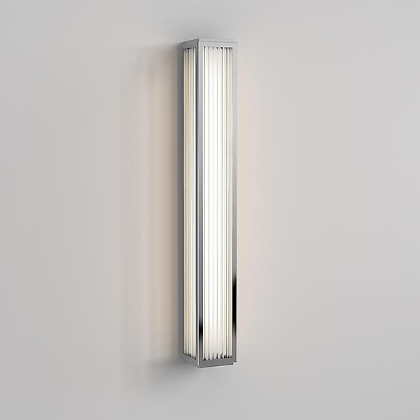 LED Wandleuchte Boston in Chrom und Transparent 18,5W 780lm IP44 günstig online kaufen