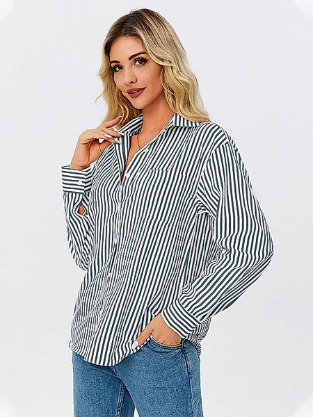 Imily Bela T-Shirt Damen Langarmshirt Gestreifter (Packung, 1-tlg., 1per-Pa günstig online kaufen