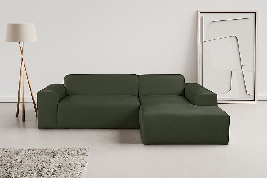 OTTO home Ecksofa »Zeus-L modern & zeitlos, Breite 253 cm, bequemes Sofa« C günstig online kaufen