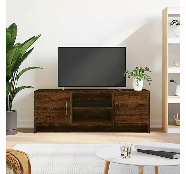 furnicato TV-Schrank Braun Eichen-Optik 102x30x37,5 cm Holzwerkstoff günstig online kaufen