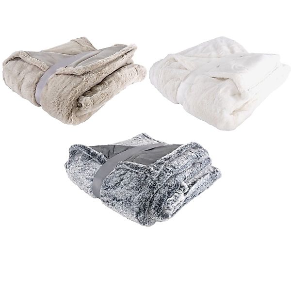 Wohndecke Kuscheldecke super weich Fellimitat 150x200 günstig online kaufen
