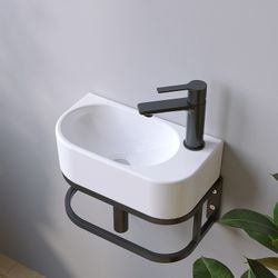 AQUABATOS Waschbecken Aufsatzwaschbecken mit/ohne Hahnloch rund günstig online kaufen