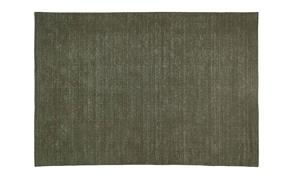 Handweb-Teppich  Idaho ¦ grün ¦ Wolle ¦ Maße (cm): B: 170 Teppiche > Einfar günstig online kaufen