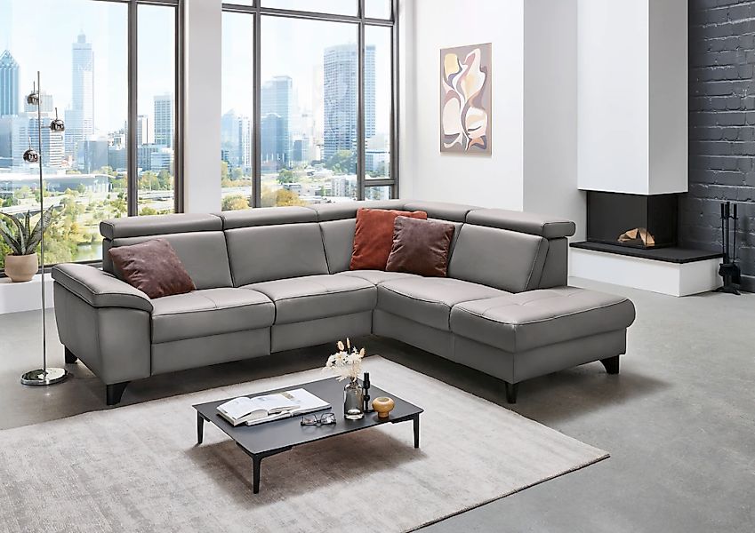 Die PlanBar Ecksofa "PN-EM23166 L-Form", optional mit Kopfteilverstellung u günstig online kaufen