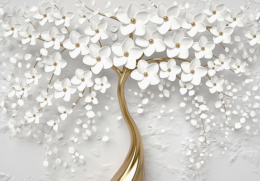 Wallarena Fototapete Baum Blumen 3D EFFEKT günstig online kaufen
