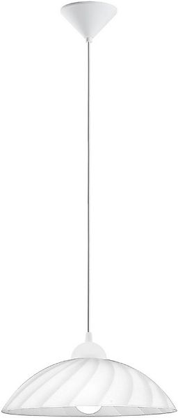 EGLO Hängeleuchte Vetro Pendellampe, satiniertes Glas mit geschwungenen Dek günstig online kaufen