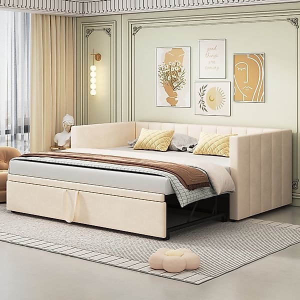 HAUSS SPOLE Schlafsofa 90/180x200 cm Ausziehbares günstig online kaufen