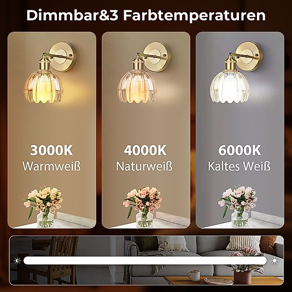SERBASIC Wandleuchte Vintage Kabellos Wiederaufladbar Gold günstig online kaufen