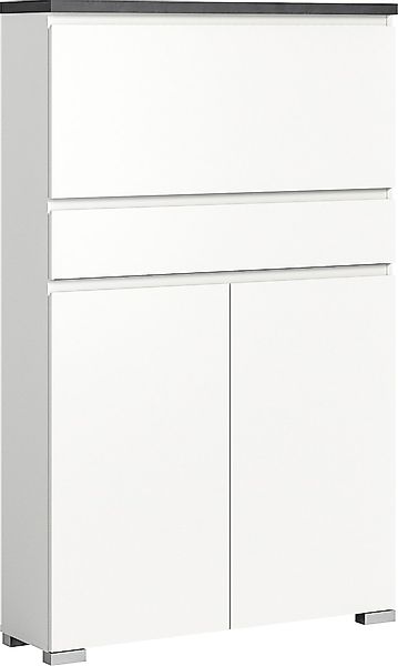 Home affaire Schuhschrank "Skoskap, Tiefe 27cm, 2 Türen, 1 Klappe mit Schuh günstig online kaufen