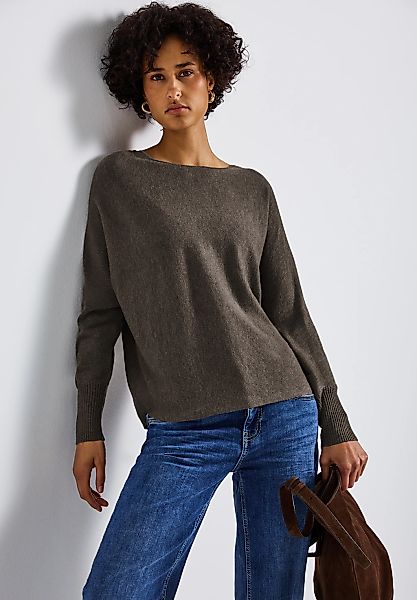 STREET ONE Strickpullover, mit Rippbündchen günstig online kaufen