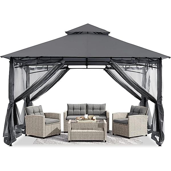 LuxusKollektion Partyzelt Pavillon 2.5x2.5m Wasserdicht Stabil günstig online kaufen