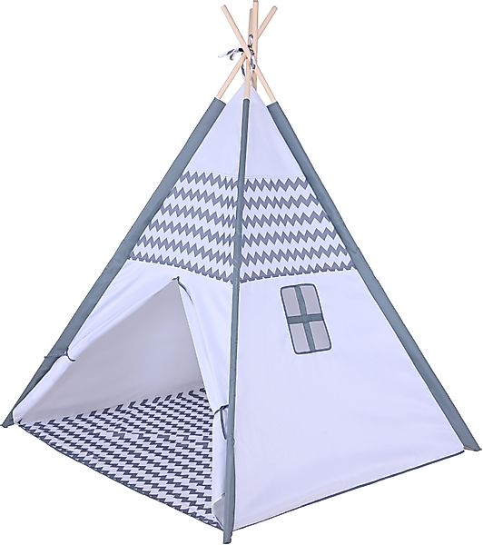 Knorrtoys® Spielzelt Tipi Zickzack mit Zeltstangen günstig online kaufen