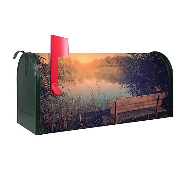 Banjado Amerikanischer Briefkasten Grün 48x22x16cm US Mailbox Letterbox Pos günstig online kaufen