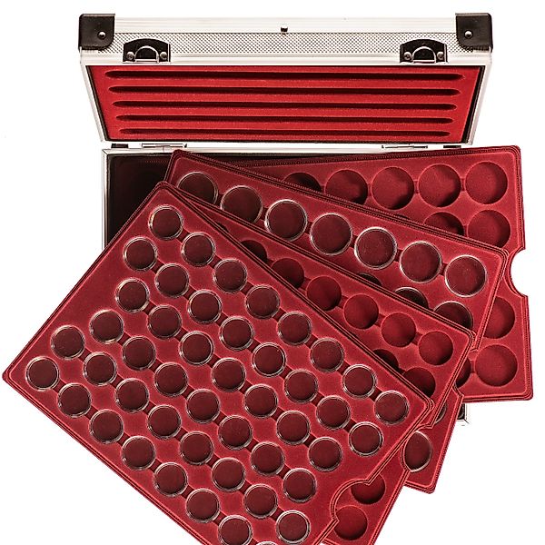 MC.Sammler Aufbewahrungsbox MC.Sammler Alu Münzkoffer frei bestückbar mit M günstig online kaufen