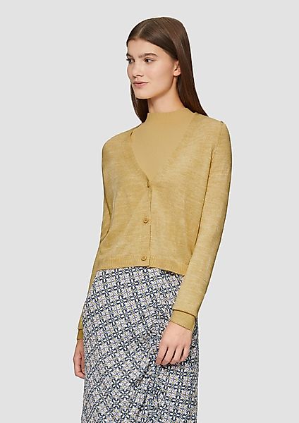 QS Cardigan Strickjacke Verkürzte Strickjacke in günstig online kaufen