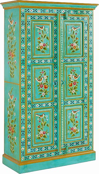 OTTO home Stauraumschrank "Prem" Handbemalt, Breite/Tiefe/Höhe: 87/38/152 c günstig online kaufen