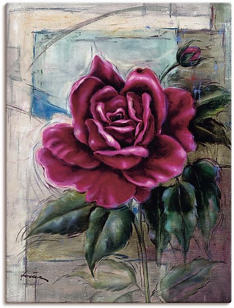 Artland Wandbild "Rose II", Blumen, (1 St.), als Alubild, Outdoorbild, Lein günstig online kaufen