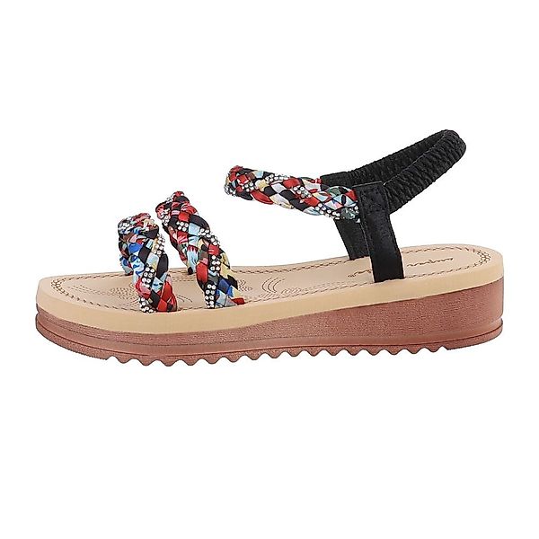 Ital-Design Damen Freizeit Riemchensandalette (85960461) Keilabsatz/Wedge günstig online kaufen